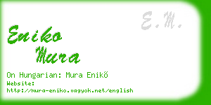 eniko mura business card